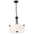 60-8214 - Liam 3 Light Pendant Matte Black White Opal Glass 300W Max - Satco/Nuvo