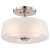 60-8229 - 3-Light Semi-Flush Mount 16in Brushed Nickel 60W E26 - Satco/Nuvo