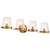 60-8264 - Valentine 4-Light Vanity Fixture 60W Vintage Brass - Satco/Nuvo