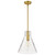 60-8348 - Gianna 1 Light Medium Pendant Vintage Brass Finish Clear Glass - Satco/Nuvo