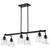 60-8610 - Grayson 6 Light 34" Wide Linear Island Pendant 360W Matte Black - Nuvo Lighting