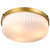 60-8668 - Solara Flush Mount 16.63in Natural Brass 60W Max E26 Damp Rated - Satco/Nuvo
