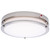 62-1890 - 13 Inch LED Flush Mount 25W CCT Selectable Emergency Battery Brushed Nickel - Satco/Nuvo