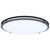 62-1978 - 24 Inch LED Flush Mount 39W CCT Selectable 2700K-5000K Black Finish - Satco/Nuvo
