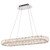 62-2443 - 36 Inch LED Oval Pendant Polished Nickel K9 Crystal - Satco/Nuvo
