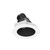 NIO-4RSLACDXBMPW - 4" Iolite LED Round Adjustable Slot 800lm 14W Comfort Dim Black Reflector Matte Powder White Flange - Nora Lighting