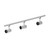 NTLE-865935NW - 4-ft Track Pack with (3) MAX 2450lm 3500K Narrow Flood Optic LED Track Heads - Nora Lighting