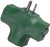 794GB - 3 Outlet Plug Adapter Green - Southwire