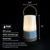Groove Cordless LED Outdoor Table Lamp with Dimmer, Built-in Rechargeable Battery, 3-Level Brightness, Bluetooth Speaker / Color Changing, White