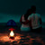 K80121 - Bonfire Cordless LED Outdoor Table Lamp with Dimmer, Built-in Rechargeable Battery, 3-Level Brightness with Power Bank, Red - Bulbrite