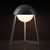 K70102 - HELMET Rechargeable Cordless LED Table Lamp, 3-Levels Brightness Touch Sensor Control, Iron - Bulbrite