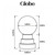 K70201 - GLOBE Rechargeable Cordless LED Table Lamp, 3-Levels Brightness Touch Sensor Control, Oxblood - Bulbrite
