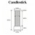 K70401 - CANDLESTICK Rechargeable Cordless LED Table Lamp, 3-Levels Brightness Touch Sensor Control, Brushed Brass - Bulbrite