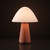 MUSHROOM Rechargeable Cordless LED Table Lamp, 3-Levels Brightness Touch Sensor Control, Terracotta