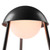 K70105 - HELMET Rechargeable Cordless LED Table Lamp, 3-Levels Brightness Touch Sensor Control, Black - Bulbrite