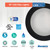 Bulbrite 25-Watt LED 10" Disc, 3000K, 2000 Lumens, Black Finish