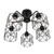 ASD ATTIC NOVA-CN-5E26-BK - Attic Nova 5-Light E26 Chandelier 120V Black - ASD Lighting
