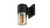 ASD-WGLR-1E26AM-BK - Outdoor Wall Cylinder 1xE26 Amber Glass Black - ASD Lighting