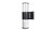 ASD-WGLR-2E26SM-BK - Outdoor Wall Cylinder 2xE26 Smoky Glass Black - ASD Lighting