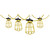 S13093 - 50 Foot Temporary E26 String Light Plastic Cages 120V - Satco