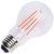 S14384 - 8W LED A19 Red Straight Filament Bulb 120V Medium Base - Satco