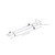 65-1230 - 2' Flange Kit White - Satco