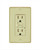 GLS15ATRWR-IV - 15A Weather Resistant Tamper Resistant GFCI Ivory w/ Wall Plate - Cyber Tech