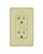 GLS20ATR-IV - 20A Tamper Resistant Self-Testing Ivory GFCI Outlet - Cyber Tech