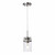 P308-62-E26 - 8W LED Mini Pendant Satin Nickel Clear Glass 2700K - Sun Park Electronics