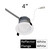 CDL-4-LS-CS-WH-DDV - 4in LED Commercial Downlight Selectable CCT 120-277V - Halco