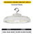 HRHB-3-LS-CS-U-WH - 200W Selectable LED Round High Bay 3-CCT - Halco