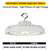 HRHB-4-LS-CS-H-HE-WH - HoverBay Round Highbay High Voltage Lumen & CCT Selectable - Halco