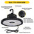ERHB-2-LS-CS-U - 90W LED Round High Bay Selectable CCT 120-277V - Halco