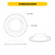 CDL-6-REFL-HZT - 6in Commercial Downlight Haze Reflector Insert - Halco