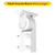 SEK-SF-WH - SekTor Slipfit Knuckle Mount White - Halco