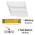 CBT-22-LS-CS-UNV-EM - 2x2 LED Troffer Selectable CCT w/ EM Battery - Halco
