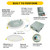 SDL-KIT-4IN-CS-ST-HEAD - 4in Slim Smooth 5CCT Downlight Trim Only 8W - Halco