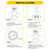 FM-DR16-CS-BN-120V - 16" LED Flush Mount 25W Selectable CCT - Halco