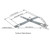 HAL-SPP250-BM24 - Cross Anchor Bolt Position Plate for 30 ft Square Steel Pole - Halco