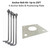 HAL-ABOLT-SQ-10-25FT-KIT - Anchor Bolts & Plate for 4in Square Pole 10-25FT - Halco