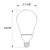 9A15-CL-FLED4-950-E12-D - 8.8W A15 LED Filament 5000K E12 Clear - Halco