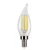 LSCA11-CL-FLED4-950-E12-D - 5W 5000K CA11 LED Filament Flame Tip Bulb - Halco