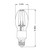 HiLED15-850-E26 - 15W ED17 LED Lamp 5000K E26 - Halco