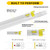 T8EM-24FR09-CSBYP-LED-UL924-2PK - 2FT Emergency T8 LED Tube 9W 5-CCT - Halco