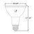 10PAR30-FL-LED-9CS-D-T20 - 10W Selectable CCT PAR30L Flood Lamp - Halco