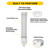 PLS5H-8CS-HYB-GX23-LED2 - 5W LED GX23 Plug-In Lamp Selectable CCT - Halco