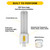 PLD7O-8CS-HYB-GX32-LED2 - 7W LED Plug-In Lamp Selectable CCT - Halco
