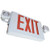 CEMGBRCSDT - LED Exit & Emergency Combo Green Letters Black Remote SDT - Best Lighting
