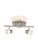 1049TFD3H-35 - 4-Head LED Track Light Flush Mount Combo 3000K 2110 Lumens - Designers Fountain