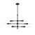 D231M-IS-MB - Louise 28.5" 6-Light Island Matte Black 120V - Designers Fountain
